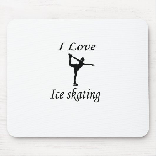 I Liebe Ice-Skaten Mousepad (Vorne)