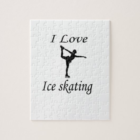 I Liebe Ice-Skaten Puzzle (Vertikal)