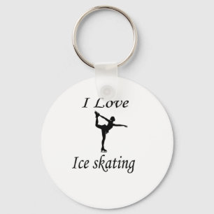I Liebe Ice-Skaten Schlüsselanhänger