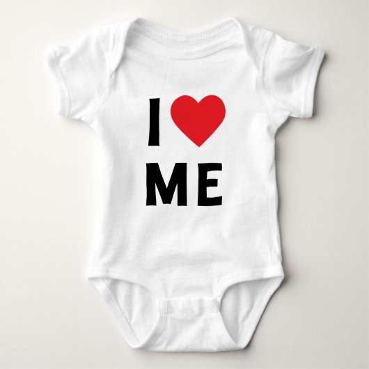 I LIEBE ICH! Baby Unisex Baby Strampler (Vorderseite)