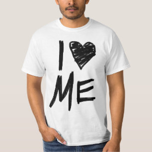 I Liebe ich, Herz-T - Shirt gekritzelt