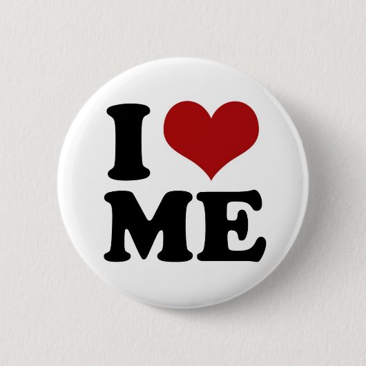I LIEBE ICH - Knopf Button (Vorderseite)