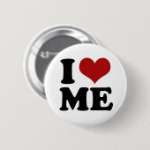 I LIEBE ICH - Knopf Button (Vorne & Hinten)