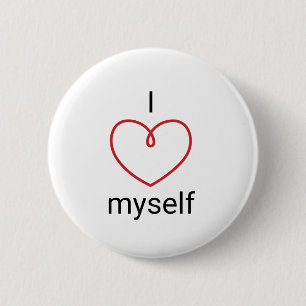 I Liebe Ich selbst Design Button