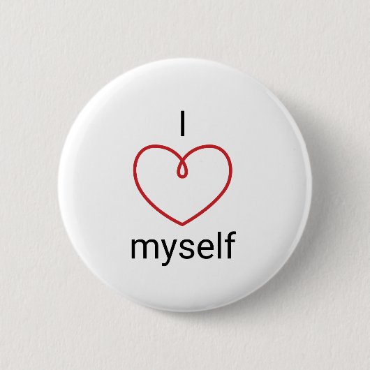 I Liebe Ich selbst Design Button (Vorderseite)
