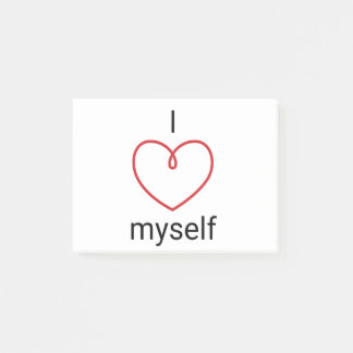 I Liebe Ich selbst Design Post-it Klebezettel