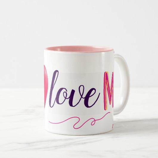 I Liebe Ich selbst elegant Zweifarbige Tasse (VorderseiteRechts)