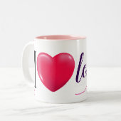 I Liebe Ich selbst elegant Zweifarbige Tasse (Vorderseite Links)