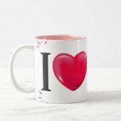 I Liebe Ich selbst elegant Zweifarbige Tasse (Links)