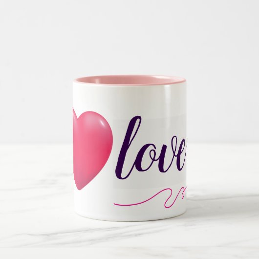 I Liebe Ich selbst elegant Zweifarbige Tasse (Mittel)