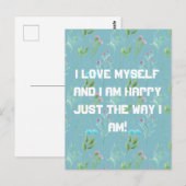 I Liebe Ich selbst Postkarte (Vorne/Hinten)