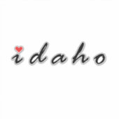 I Liebe Idaho Aufkleber (Vorderseite)