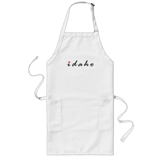 I Liebe Idaho Lange Schürze (Vorne)