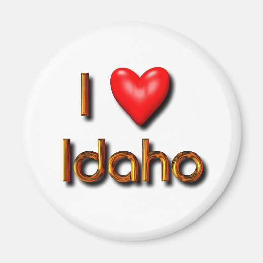 I Liebe Idaho Magnet (Vorne)