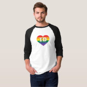 I Liebe Idaho Rainbow Heart T-Shirt (Vorne ganz)