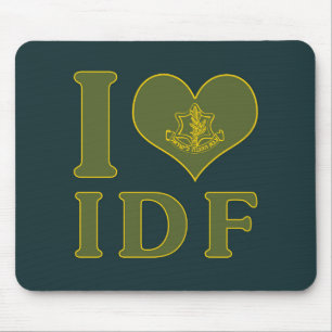 I Liebe IDF - Israel-Verteidigungs-Kräfte Mousepad