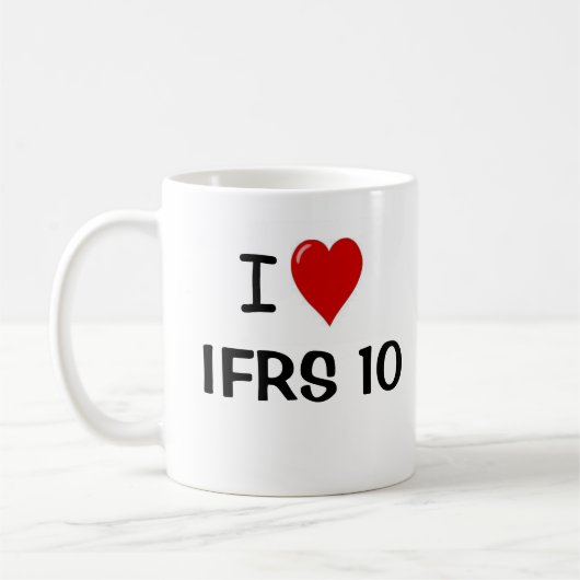 I Liebe IFRS 10 Konzernabschlüsse Kaffeetasse (Links)