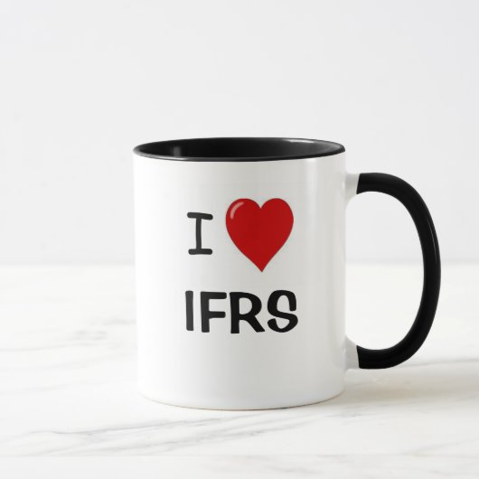 I Liebe IFRS - I Herz IFRS Tasse (Rechts)