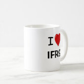 I Liebe IFRS Rechnungslegungsstandards Kaffeetasse (VorderseiteRechts)