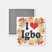 I Liebe Igbo Magnet (Vorderseite/Rückseite)