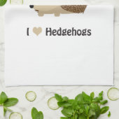 I LIEBE IGEL GESCHIRRTUCH (Gefaltet)