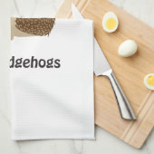 I LIEBE IGEL GESCHIRRTUCH (Viertel Falte)