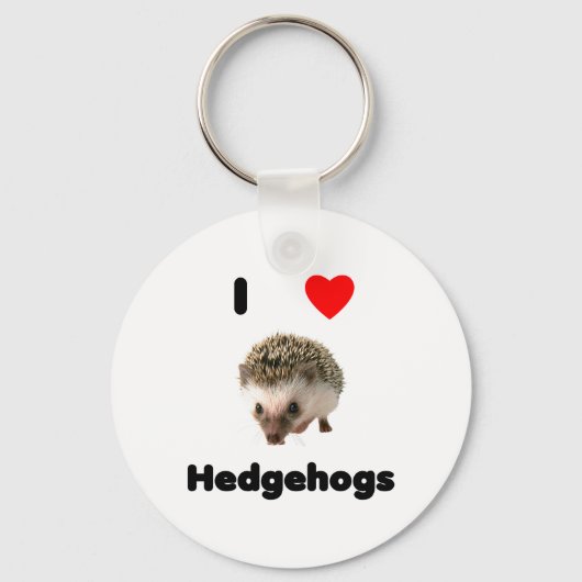 I LIEBE IGEL SCHLÜSSELANHÄNGER (Vorderseite)