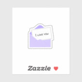 I Liebe Ihr Brief Aufkleber (Blatt)