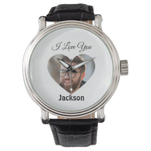 I Liebe Ihr Herz personalisieren Armbanduhr