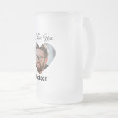 I Liebe Ihr Herz personalisieren Mattglas Bierglas (VorderseiteRechts)