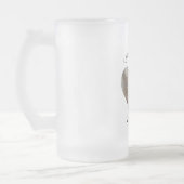 I Liebe Ihr Herz personalisieren Mattglas Bierglas (Links)