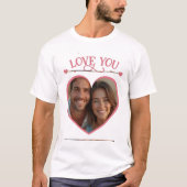 I Liebe Ihr Herz Romantische Foto Männer T-Shirt (Vorderseite)
