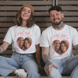 I Liebe Ihr Herz Romantische Foto Männer T-Shirt
