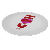 I Liebe Ihr Rundschnitt 30,4 cm Schneidebrett (Ecke)