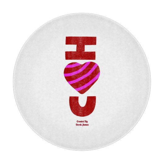 I Liebe Ihr Rundschnitt 30,4 cm Schneidebrett (Vorderseite)