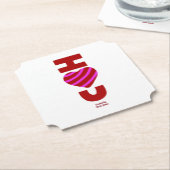 I Liebe Ihr Ticket Paper Untersetzer (angewinkelt)