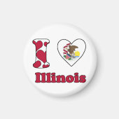 I Liebe Illinois Magnet (Vorne)