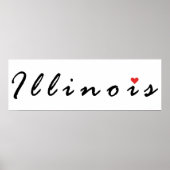 I Liebe Illinois Poster (Vorne)