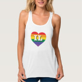 I Liebe Illinois Rainbow Heart Tank Top (Vorderseite)