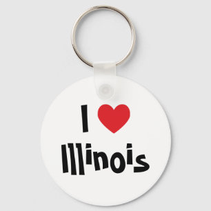 I Liebe Illinois Schlüsselanhänger