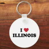 I Liebe Illinois Schlüsselanhänger (Vorderseite)