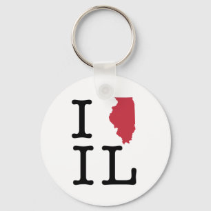 I Liebe Illinois Schlüsselanhänger