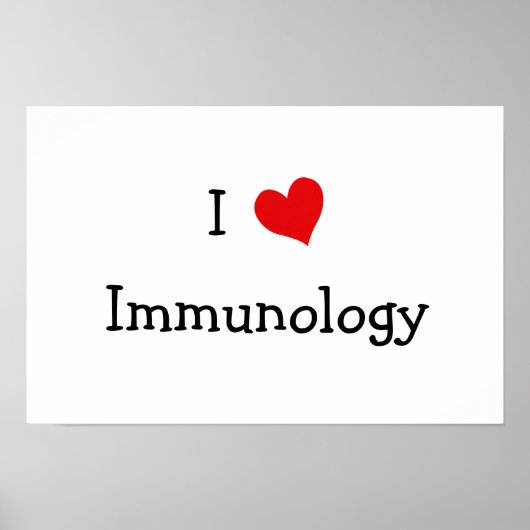 I Liebe Immunologie Poster (Vorne)