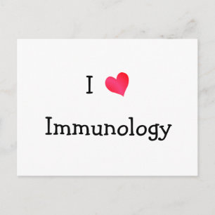 I Liebe Immunologie Postkarte