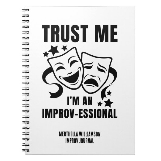 I LIEBE IMPROV Christlich Evangelism Journal Notizblock (Vorderseite)