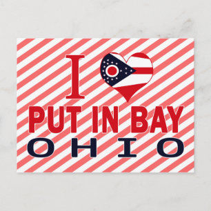 I Liebe in Bay, Ohio Postkarte