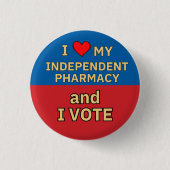I Liebe Independent Pharmacy I Abstimmung Button (Vorderseite)