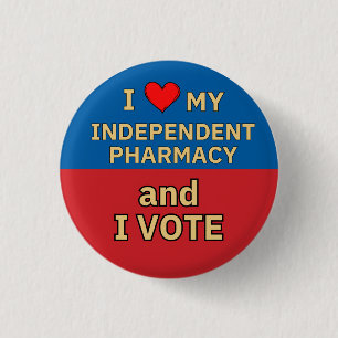 I Liebe Independent Pharmacy I Abstimmung Button