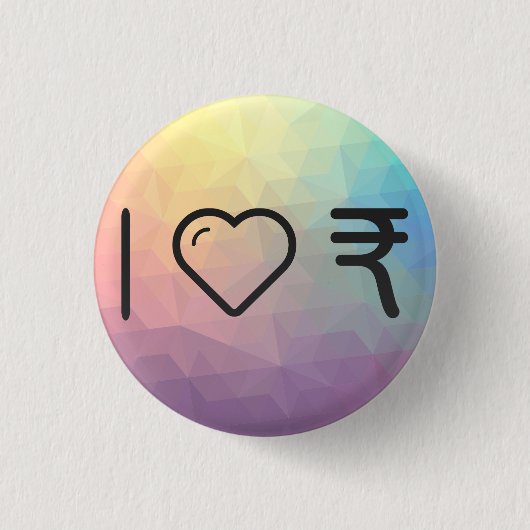 I Liebe-Inder Currencys Button (Vorderseite)