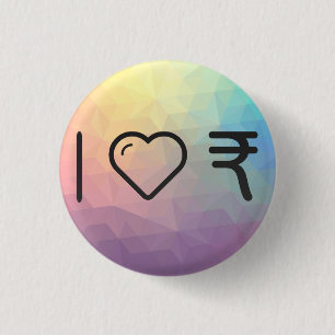 I Liebe-Inder Currencys Button